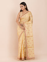 KAVVYA YELLOW SILK SAREE